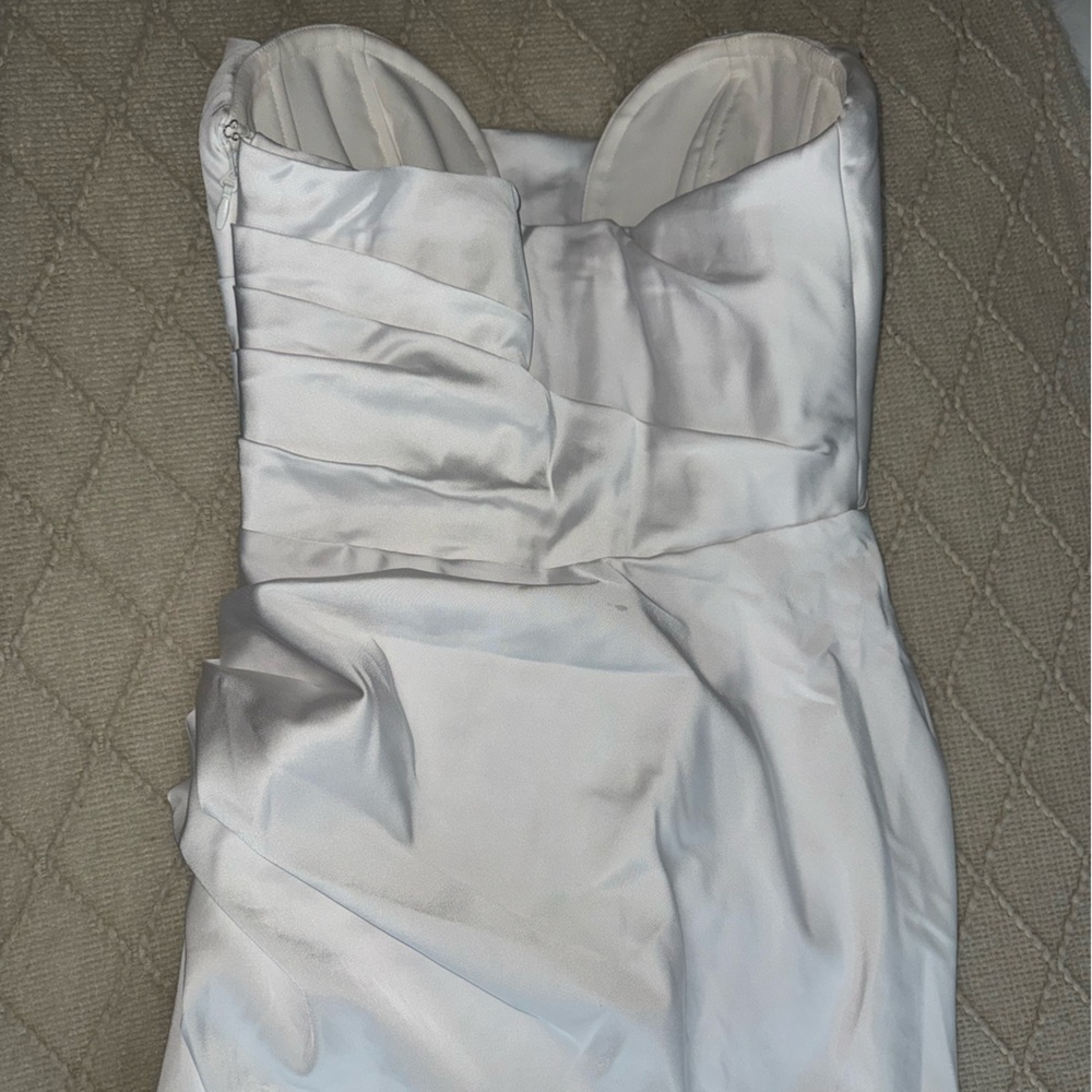 Oh Polly Tirza White Strapless Mini Dress - Picture 4 of 8